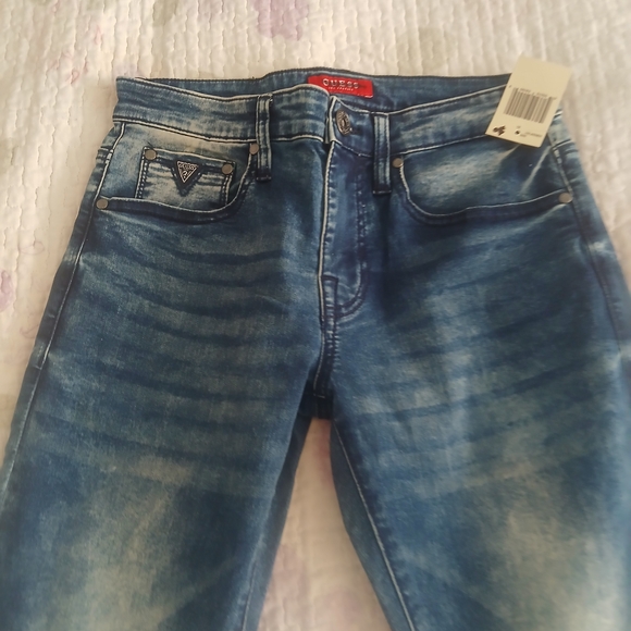 Guess Men's Slim Jeans - Blue - Picture 5 of 7